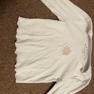 Aero postal long sleeve crop top